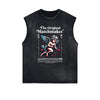 Stone Wash Cupid Sniper Streetwear Tank Top