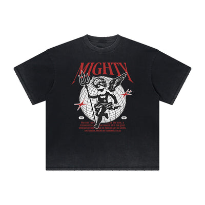 Faded Cupid Sniper Streetwear Graphic Tee