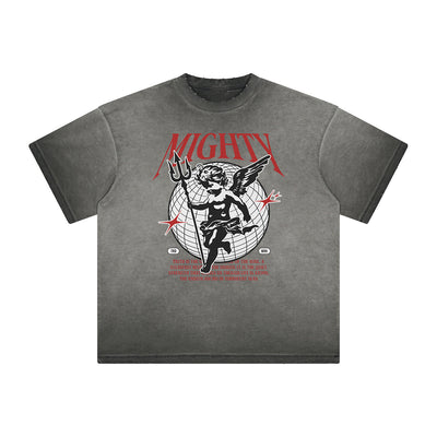Heavyweight Cupid Sniper Streetwear Graphic Tee