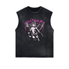 Stone Wash Cupid Sniper Streetwear Tank Top
