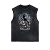 Stone Wash Cupid Sniper Streetwear Tank Top