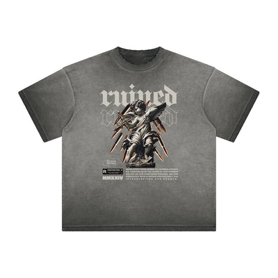 Heavyweight Cupid Sniper Streetwear Graphic Tee