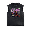 Stone Wash Cupid Sniper Streetwear Tank Top