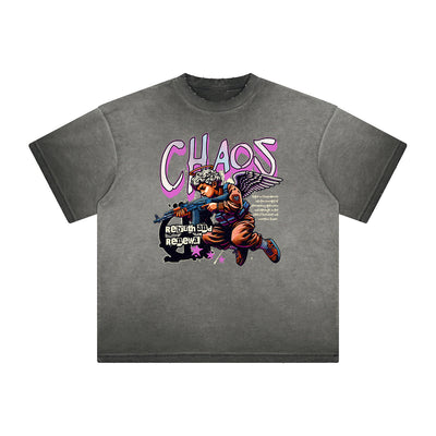 Heavyweight Cupid Sniper Streetwear Graphic Tee