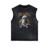 Stone Wash Cupid Sniper Streetwear Tank Top