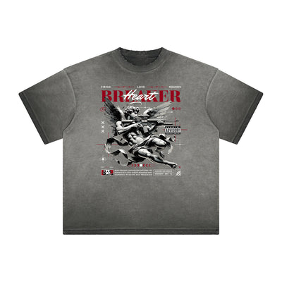 Heavyweight Cupid Sniper Streetwear Graphic Tee