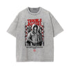 Stone Wash Streetwear Abstract Graphic Tee