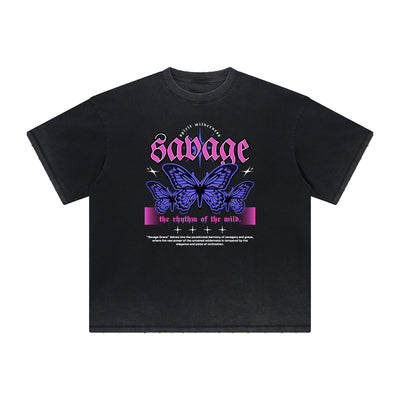 Distressed Streetwear Abstract Graphic Tee