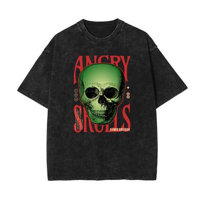 Washed Streetwear Pattern Tee