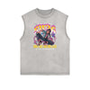 Sleeveless Street Art Abstract Graphic Tee