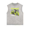 Sleeveless Street Art Abstract Graphic Tee