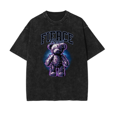 Washed Streetwear Pattern Tee