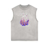 Sleeveless Street Art Abstract Graphic Tee
