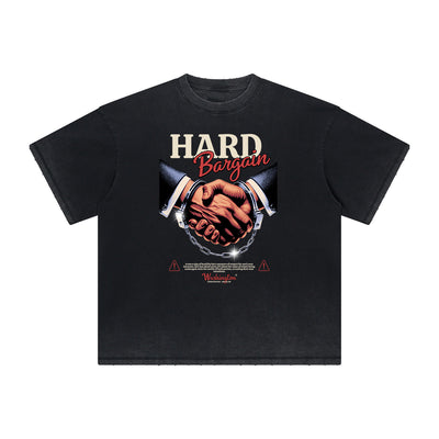 Washed Streetwear Street Pattern Tee
