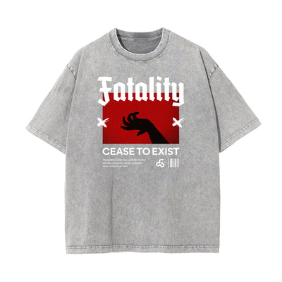 Washed Streetwear Aesthetic Graphic Tee