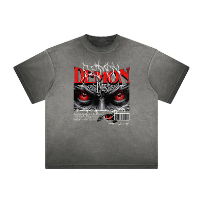 Heavyweight Street Style Abstract Graphic Tee
