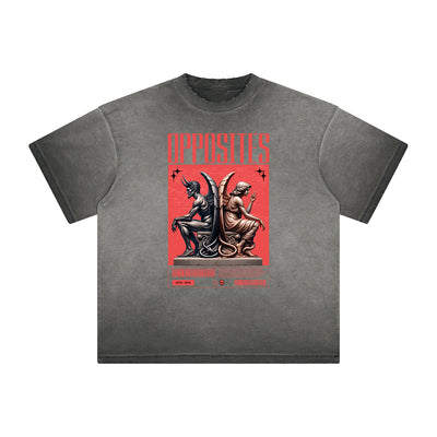 Distressed Streetwear Inspired Pattern Tee