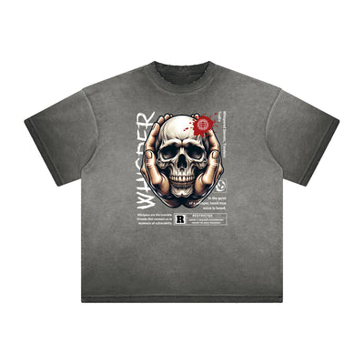 Heavyweight Edgy Street Style Graphic Tee