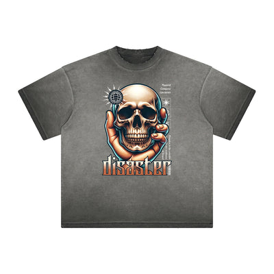 Distressed Streetwear Graphic Thick Tee