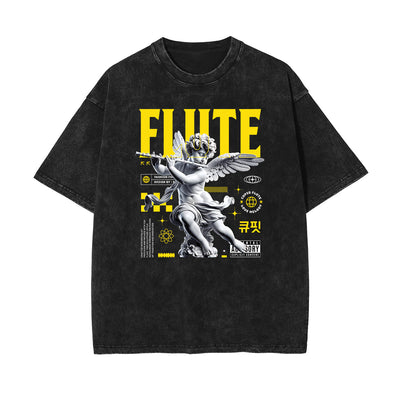 Stone Wash Cupid Statues Graphic Tee
