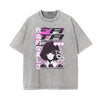 Washed Thick Anime Pattern Tee