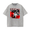 Washed Thick Anime Pattern Tee