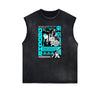 Sleeveless Y2K Anime Streetwear Graphic Tee