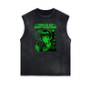 Sleeveless Y2K Anime Streetwear Graphic Tee