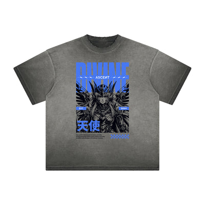 Distressed Y2K Anime Inspired Graphic Tee
