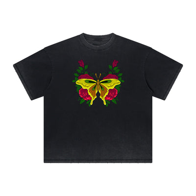 Heavyweight Butterfly Graphic T Shirt