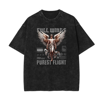 Washed Celestial & Angel Graphic Tee