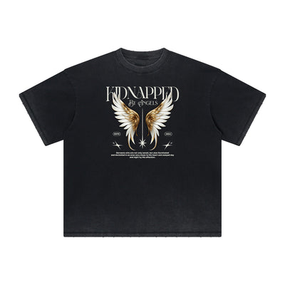 Distressed Angel Statue Graphic Tee