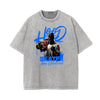 Vintage Faded Gangsta Pattern Tee