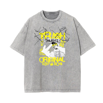 Mid Weight Faded Gangsta Graphic Tee