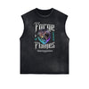 Sleeveless Chrome Y2K Streetwear Graphic Tee