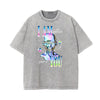 Faded Chrome Y2K Streetwear Pattern Tee