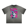 Distressed Vanquisher Neon Y2K Pattern Tee