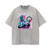 Washed Vanquisher Neon Y2K Pattern Tee