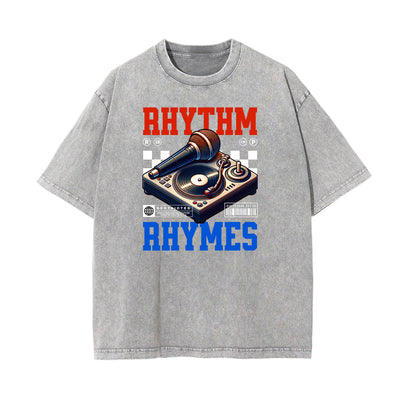 Washed Faded Illustration Art Graphic Tee