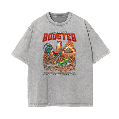 Washed Faded Illustration Art Graphic Tee