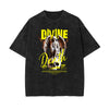 Celestial & Angel Statue Pattern Black Tee