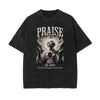Washed Celestial & Angel Statue Pattern Tee