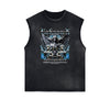 Stone Wash Cupid Sniper Streetwear Tank Top