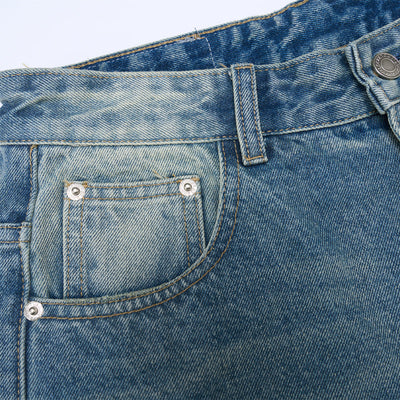 High Rise Wide Leg Vintage Light Wash Jeans