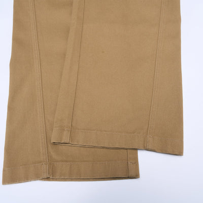 High Waisted Wide Leg Quilted Twill Utility Pants