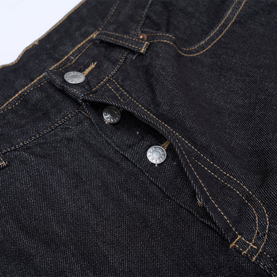 Wide Leg Dark Denim Jeans Classic Fit