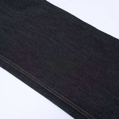 Wide Leg Dark Denim Jeans Classic Fit