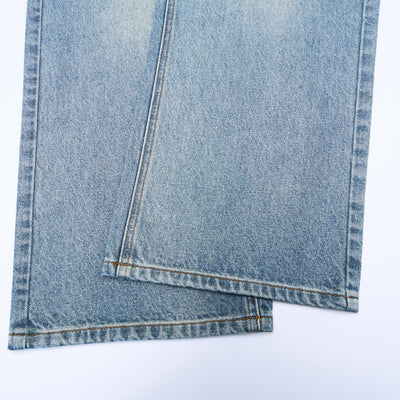 Vintage Washed Wide Leg Relaxed Fit Jeans