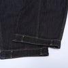 Curved Seam Wide Leg Denim Trousers Dark Indigo Wash