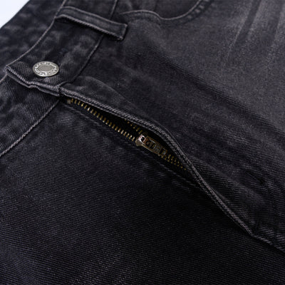 Artistic Paint Splatter Wide Leg Denim Jeans